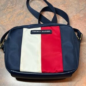 Tommy Hilfiger Navy, Red, and White Crossbody Bag